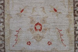 Close-up detail of New Farahan rug from Pakistan showing Wool weave