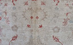 Close-up detail of New Farahan rug from Pakistan showing Wool weave