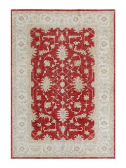Full view of New Farahan rug from Pakistan, 235 × 169 cm in Red tones
