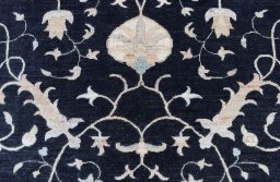 Close-up detail of New Farahan rug from Pakistan showing Wool weave