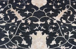 Close-up detail of New Farahan rug from Pakistan showing Wool weave
