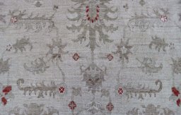 Close-up detail of New Farahan rug from Pakistan showing Wool weave