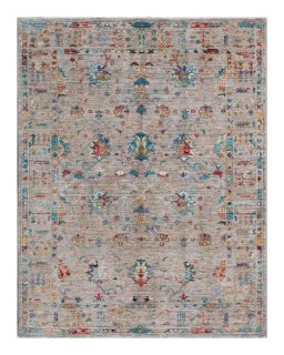 Full view of New Farahan rug from Pakistan, 201 × 150 cm in Gray tones