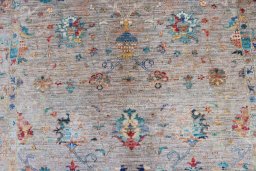 Close-up detail of New Farahan rug from Pakistan showing Wool weave