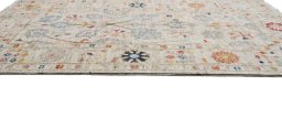 Close-up detail of New Farahan rug from Pakistan showing Wool weave