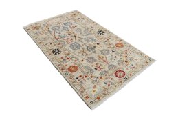 Close-up detail of New Farahan rug from Pakistan showing Wool weave