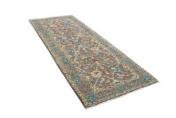 Close-up detail of New Farahan rug from Pakistan showing Wool weave