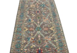 Close-up detail of New Farahan rug from Pakistan showing Wool weave