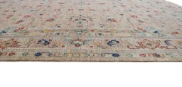 Close-up detail of New Farahan rug from Pakistan showing Wool weave