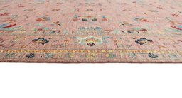Close-up detail of New Farahan rug from Pakistan showing Wool weave