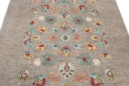 Close-up detail of New Farahan rug from Pakistan showing Wool weave
