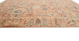 Close-up detail of New Farahan rug from Pakistan showing Wool weave