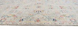 Close-up detail of New Farahan rug from Pakistan showing Wool weave