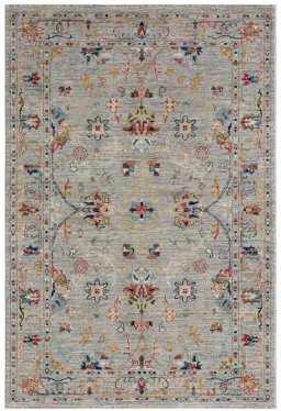 Full view of New Farahan rug from Pakistan, 151 × 102 cm in Beige tones