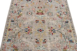 Close-up detail of New Farahan rug from Pakistan showing Wool weave