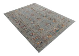 Close-up detail of New Farahan rug from Pakistan showing Wool weave