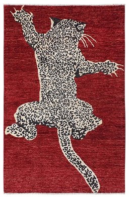 Full view of New Farahan rug from Pakistan, 179 × 116 cm in Red tones