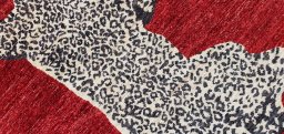 Central medallion detail of New Farahan rug from Pakistan