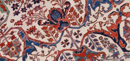 Central medallion detail of New Farahan rug from Pakistan