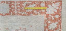 Full view of New Farahan rug from Pakistan, 406 × 270 cm in Beige tones