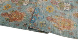 Close-up detail of New Farahan rug from Pakistan showing Wool weave