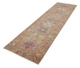 Close-up detail of New Farahan rug from Pakistan showing Wool weave