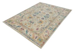 Close-up detail of New Farahan rug from Pakistan showing Wool weave