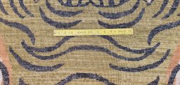 Full view of New Farahan rug from Pakistan, 187 × 111 cm in Green tones