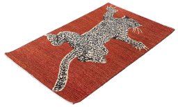 Close-up detail of New Farahan rug from Pakistan showing Wool weave