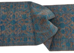 Full view of New Farahan rug from Pakistan, 239 × 80 cm in Brown tones