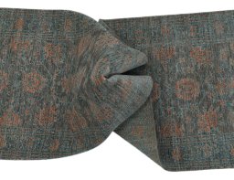 Full view of New Farahan rug from Pakistan, 244 × 78 cm in Beige tones