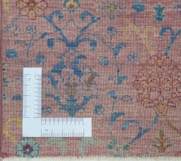 Corner detail of New Farahan rug showing border pattern and Wool pile