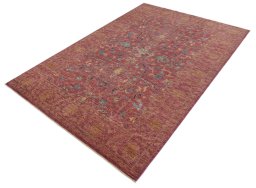 Close-up detail of New Farahan rug from Pakistan showing Wool weave