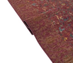 Close-up detail of New Farahan rug from Pakistan showing Wool weave