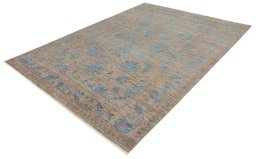 Close-up detail of New Farahan rug from Pakistan showing Wool weave