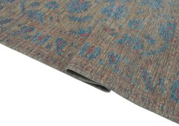 Close-up detail of New Farahan rug from Pakistan showing Wool weave