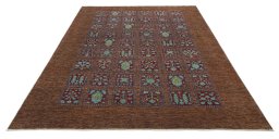 Surface texture of New Farahan rug with natural Wool and intricate pattern