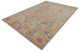 Close-up detail of New Farahan rug from Pakistan showing Wool weave