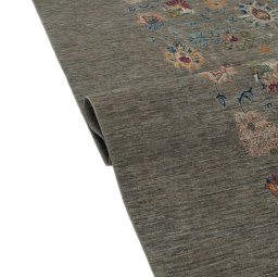Close-up detail of New Farahan rug from Pakistan showing Wool weave