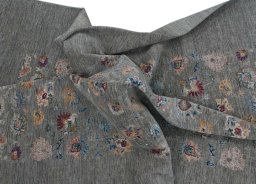 Full view of New Farahan rug from Pakistan, 317 × 204 cm in Gray tones