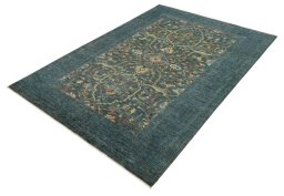 Close-up detail of New Farahan rug from Pakistan showing Wool weave