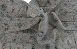 Full view of New Farahan rug from Pakistan, 305 × 249 cm in Beige tones