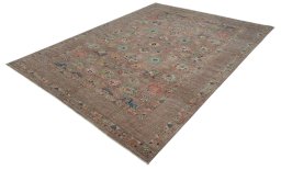 Close-up detail of New Farahan rug from Pakistan showing Wool weave