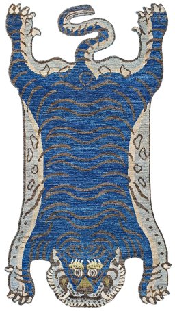 Full view of New Farahan rug from Pakistan, 193 × 116 cm in Multi Color tones