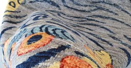 Close-up detail of New Farahan rug from Pakistan showing Wool weave