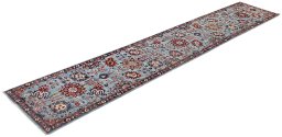 Close-up detail of New Farahan rug from Pakistan showing Wool weave