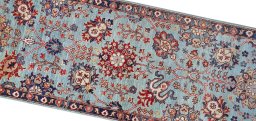 Central medallion detail of New Farahan rug from Pakistan