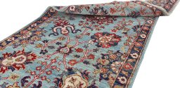 Close-up detail of New Farahan rug from Pakistan showing Wool weave