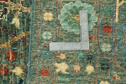 Close-up detail of New Farahan rug from Pakistan showing Wool weave