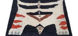 Surface texture of New Morocco rug with natural Wool and intricate pattern